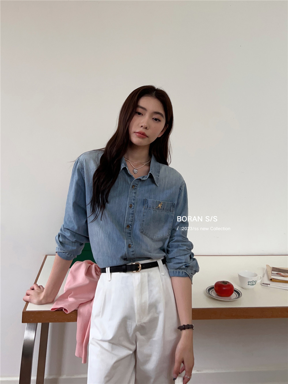 帛bo燃ran6308休闲牛仔外套高品质实体店同款23春新款休闲百搭女