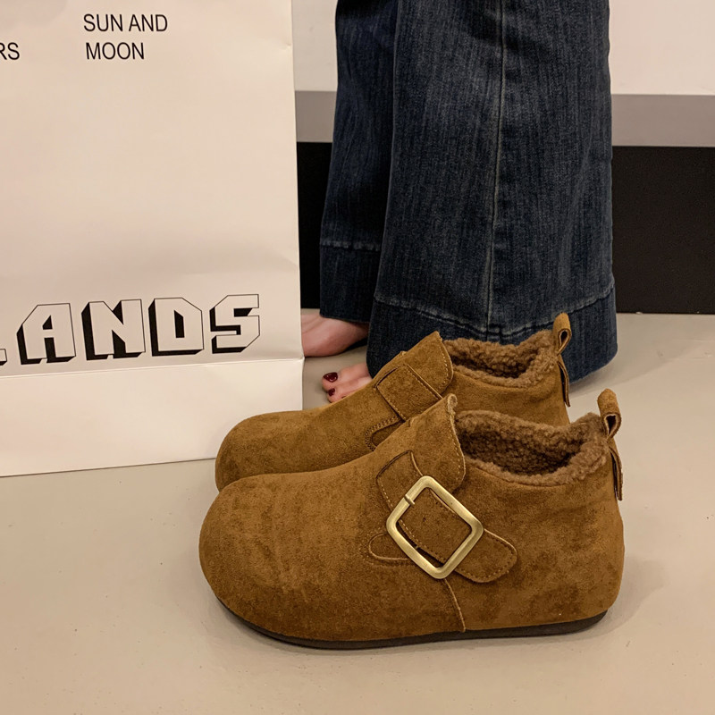 厚底加绒全包勃肯鞋女春秋外穿2026新款高帮博肯棉鞋保暖靴0115w,女鞋,勃肯鞋/软木鞋,淘宝优惠券,粉丝福利购,淘宝优惠卷