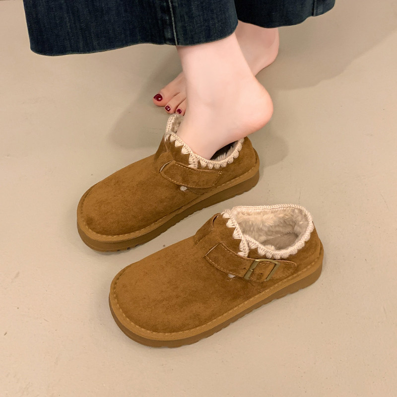 平底全包加绒勃肯鞋女2026新款春秋一脚蹬孕妇棉鞋加厚保暖0115w,女鞋,勃肯鞋/软木鞋,淘宝优惠券,粉丝福利购,淘宝优惠卷