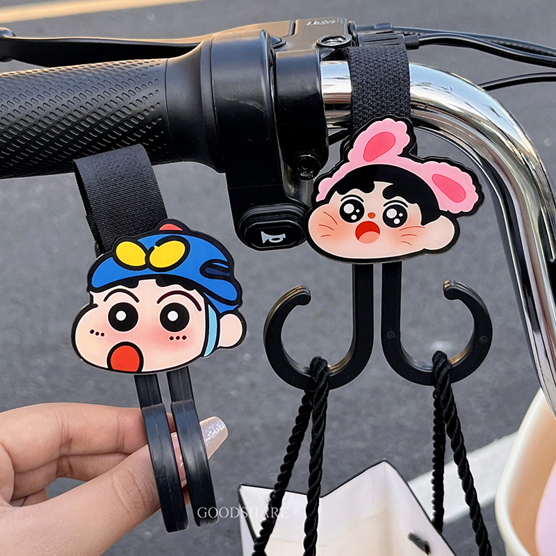 电动车挂钩前置免打孔可爱卡通