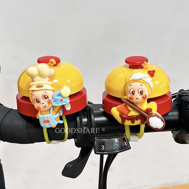 自行车铃铛清脆响亮可爱星星人公路车滑板车响铃喇叭安全骑行小铃