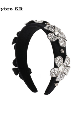 【花在花坞里】丝绒宽边发箍女显脸小头箍增高颅顶发卡新款女头饰