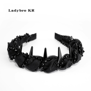 路易斯巴黎王妃赫本轻奢包边设计百搭发箍压发捆头饰女新款发饰