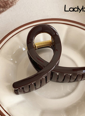 气质ins风简约发夹后脑勺鲨鱼夹高级感夹子头饰抓夹女2024新款