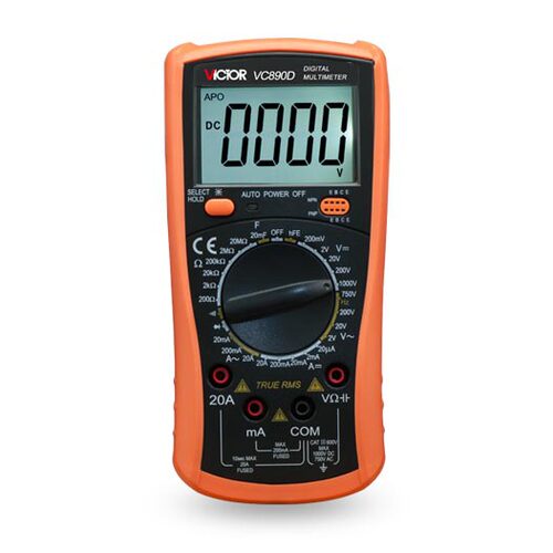 胜利万用表数字高精度万用表万能表数显式万用表VC890D/VC890C+
