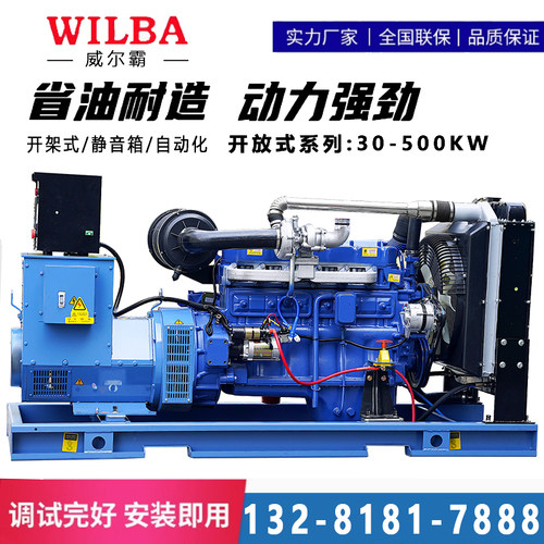 潍坊柴油发电机组30KW50/100/200/300/500千瓦大功率静音380V三相