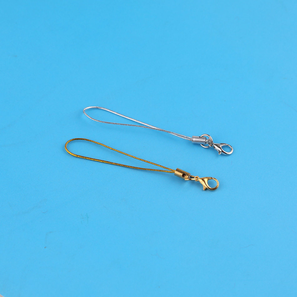 95根/扎龙虾扣扣手机绳diy手工饰品吊绳挂绳材料挂圈带金属扣配件