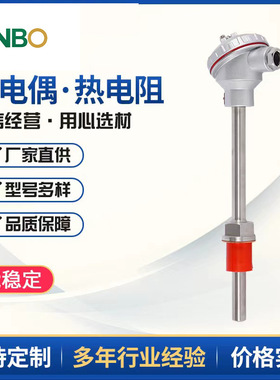 K型WRN 130高温不锈钢2520材质砖窑炉温度传感器探头热电偶