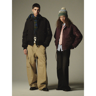 飞行员棉服工装 复古翻领短款 夹克男女Cleanfit 美式 CountryMoment