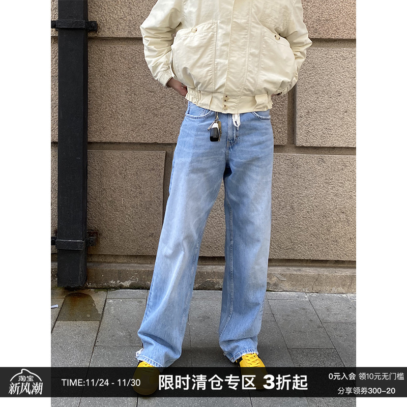 CountryMoment浅蓝水洗牛仔裤