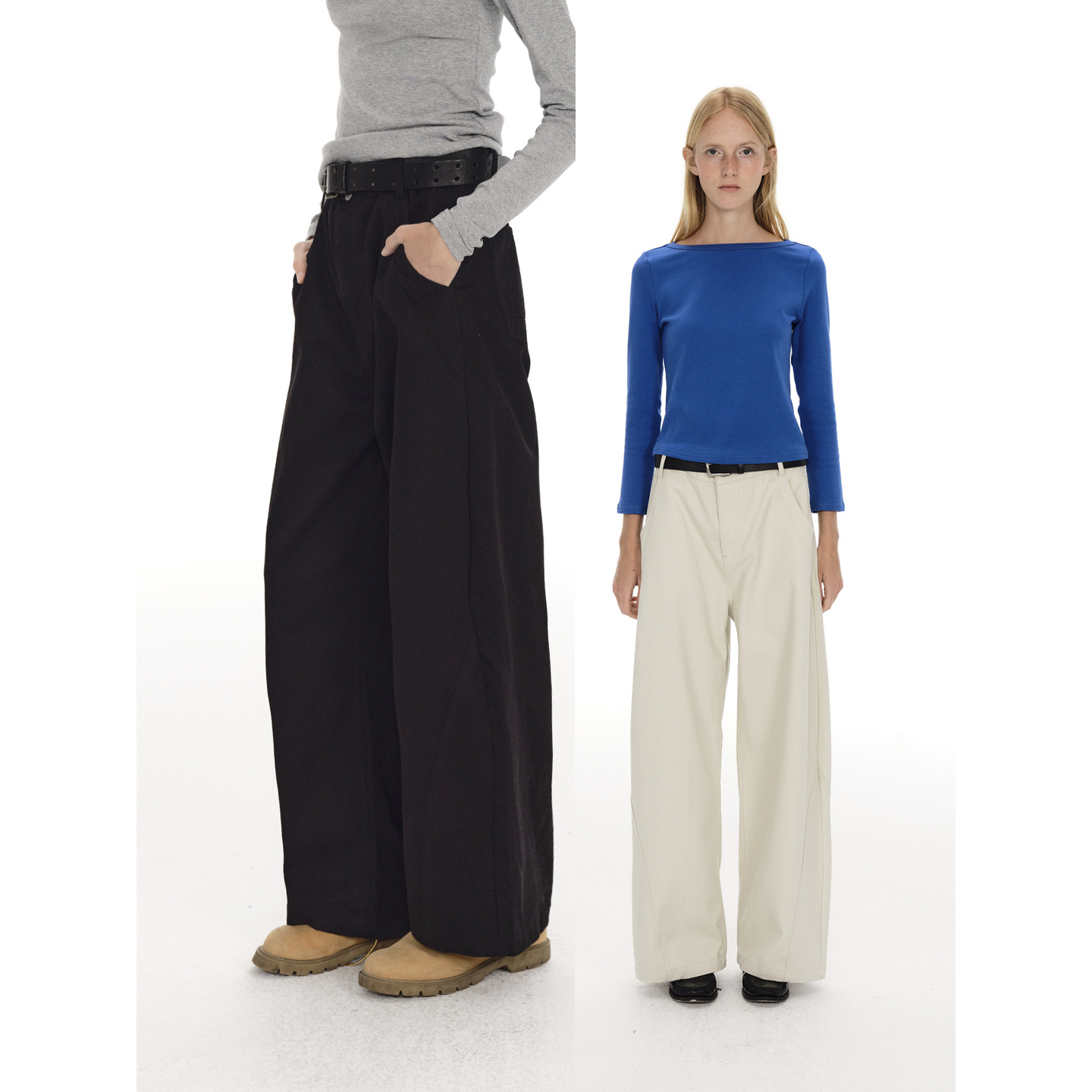 CountryMoment【男女同款】基础宽松直筒梭织休闲裤cleanfit长裤