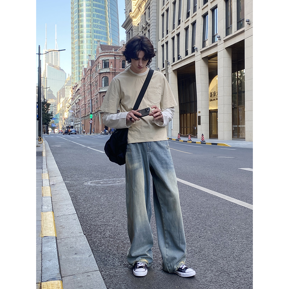 CountryMoment美式假两件长袖T恤