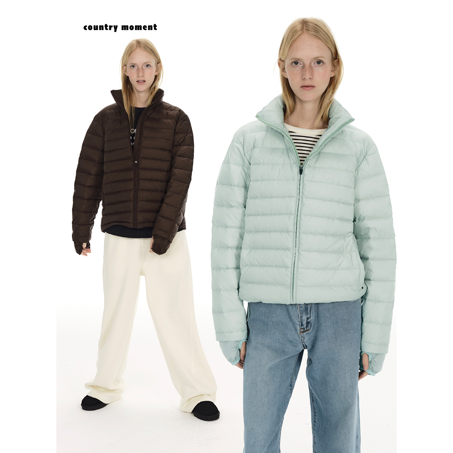 90白鸭绒排骨羽绒服轻薄短款