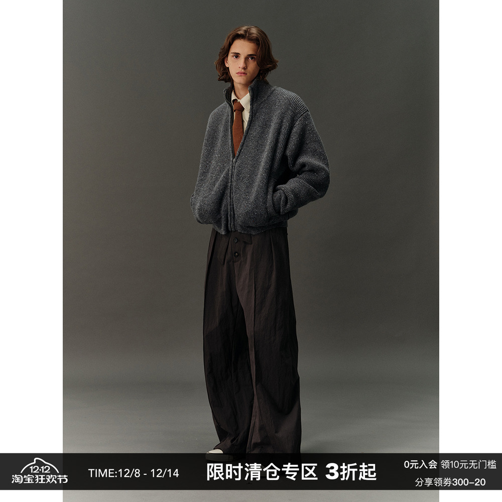 CountryMoment肌理感打褶剑道裤