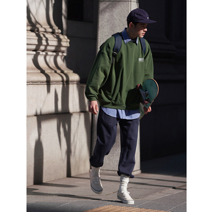 男潮休闲裤 CountryMoment 复古束脚抽绳针织运动卫裤 美式 春秋新款