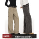男女同款 裤 美式 CountryMoment 直筒牛仔裤 工装 卡其色休闲长裤