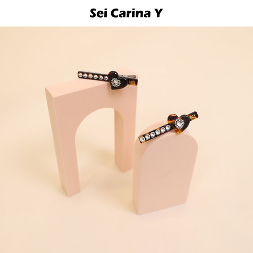SeiCarinaY法式水钻一字夹