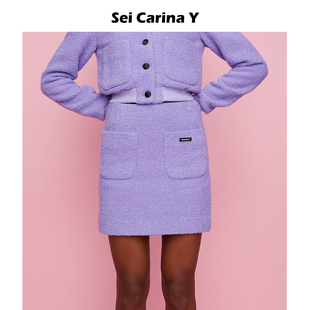 Yblingbling毛呢短款 Carina 5折 半身裙气质显瘦羊毛A字裙 Sei