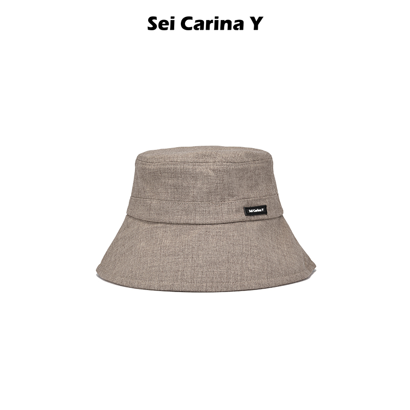SeiCarinaY慵懒感黑标渔夫帽