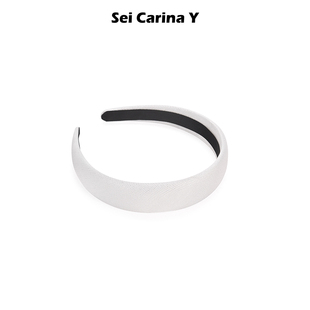 Sei 高级感头箍简约百搭发饰 Carina Y亮光斜纹素色发箍女简约新款