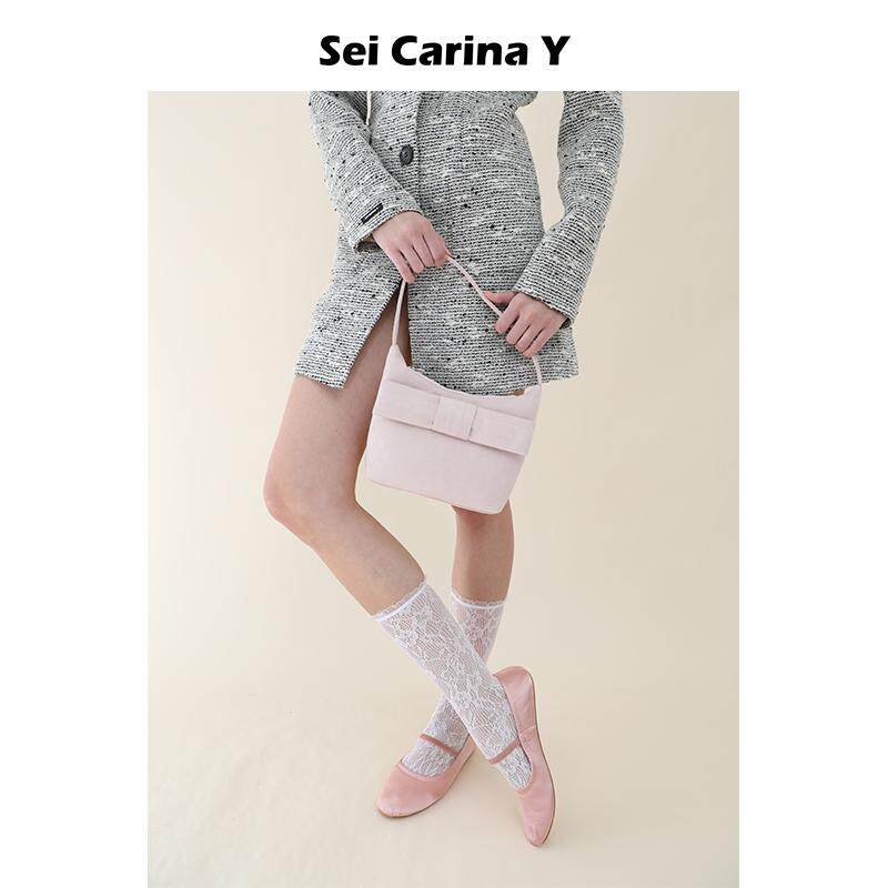 [7折]Sei Carina Y绒面腋下蝴蝶结公主包新款时尚女简约小众手拎,箱包皮具/热销女包/男包,通用款女包,淘宝优惠券,粉丝福利购,淘宝优惠卷