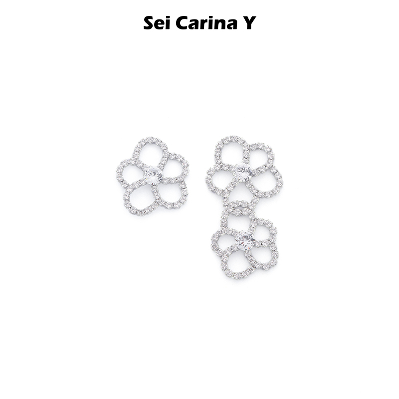 不对称花朵SeiCarinaY设计感女