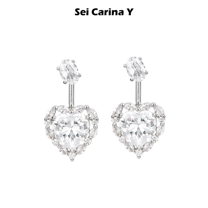 SeiCarinaY“YOLO”爱心耳环