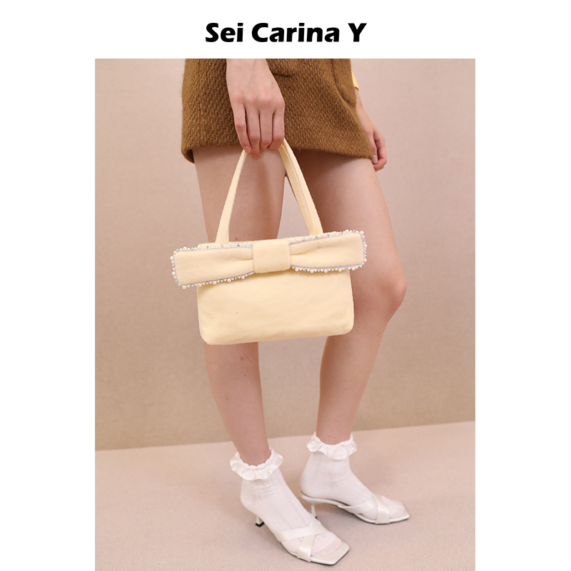 SeiCarinaY毛呢花边公主包