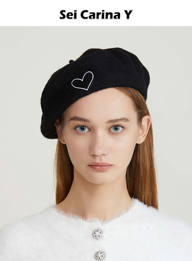 [7折]Sei CarinaY新款秋冬贝雷帽张天爱江疏影同款高级画家帽子女