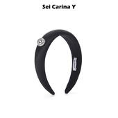 发箍女新款 SeiCarinaY钻扣缎面宽版 高颅顶头箍好看发饰 唐嫣同款