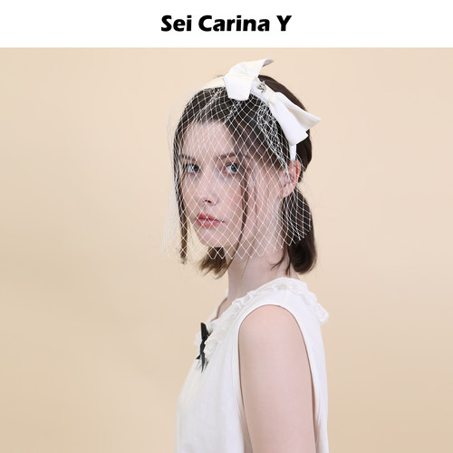 SeiCarinaY立体蝴蝶结网纱发箍