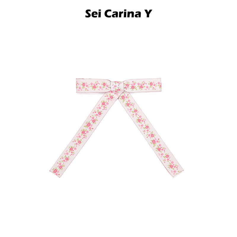 Sei Carina Y丝带后脑勺发夹女2024新款蝴蝶结发卡高级感好看发饰