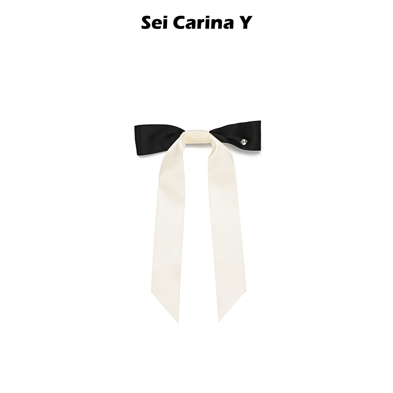 SeiCarinaY撞色飘带蝴蝶结发夹