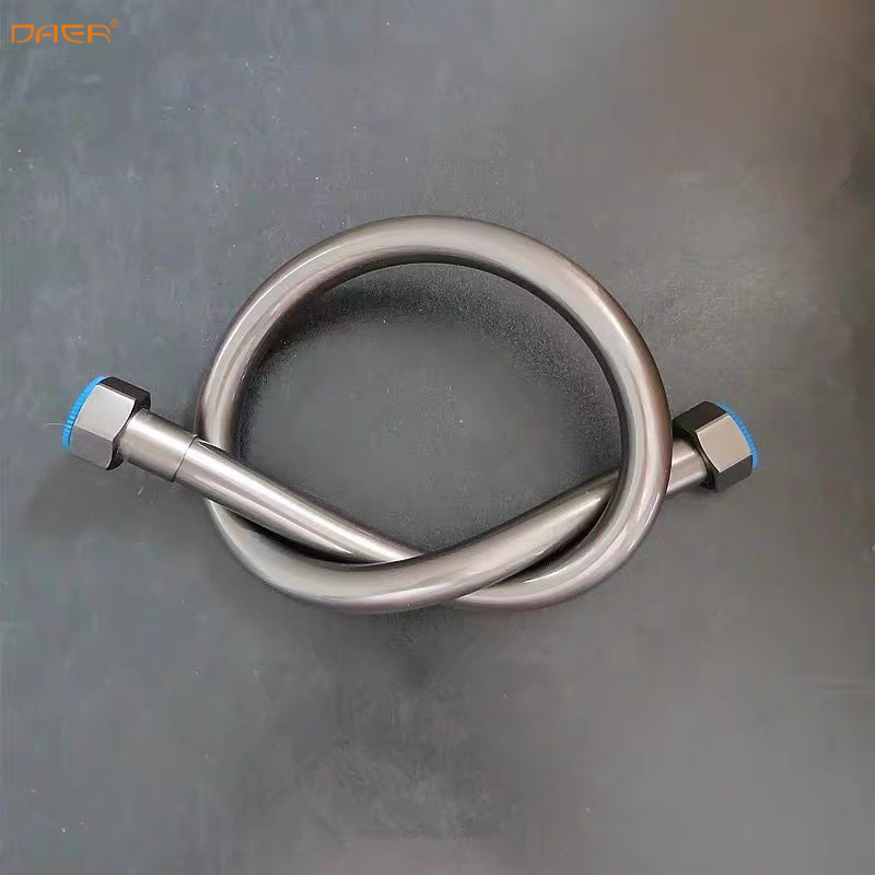 pvc马桶进水管防爆枪灰4分单水龙头花洒喷头管卫生间通水软管家用