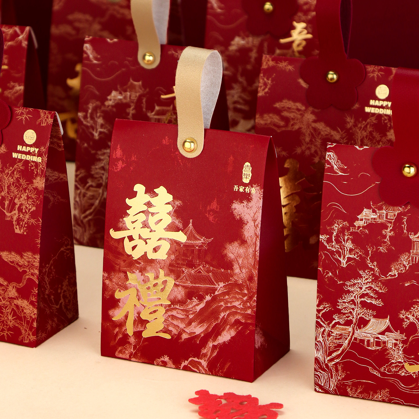 喜糖盒结婚专用糖果盒子高级感婚礼手提伴手礼盒婚宴喜糖袋包装盒,节庆用品/礼品,糖盒/糖盒配件,淘宝优惠券,粉丝福利购,淘宝优惠卷