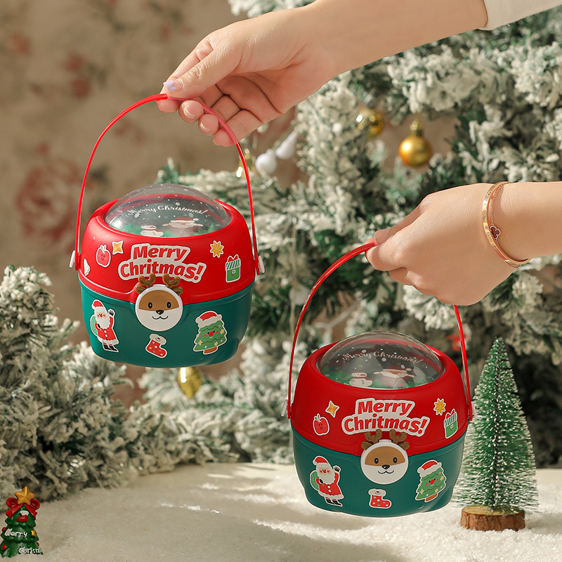 圣诞节礼物盒平安夜苹果礼盒儿童礼物创意糖果盒平安果包装盒空盒