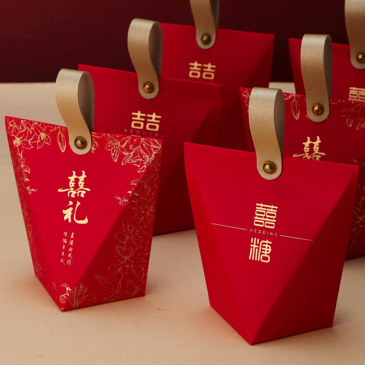 结婚喜糖盒高档小众糖果包装盒子