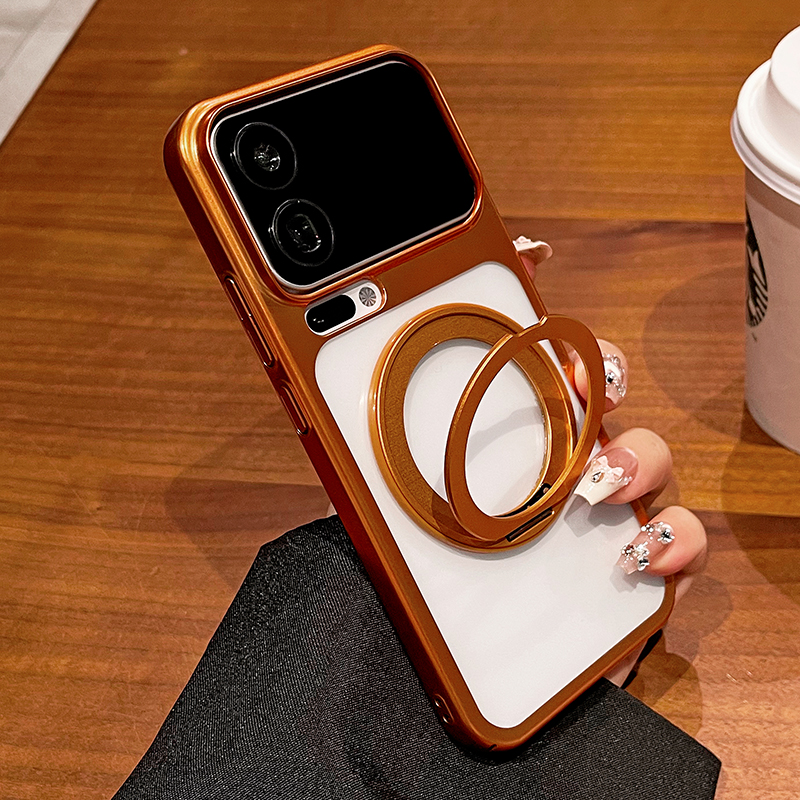 几何魔方适用小米17promax手机壳小米17新款360磁吸支架17pro超薄保护套xiaomi防摔全包透明充电简约女款硬壳