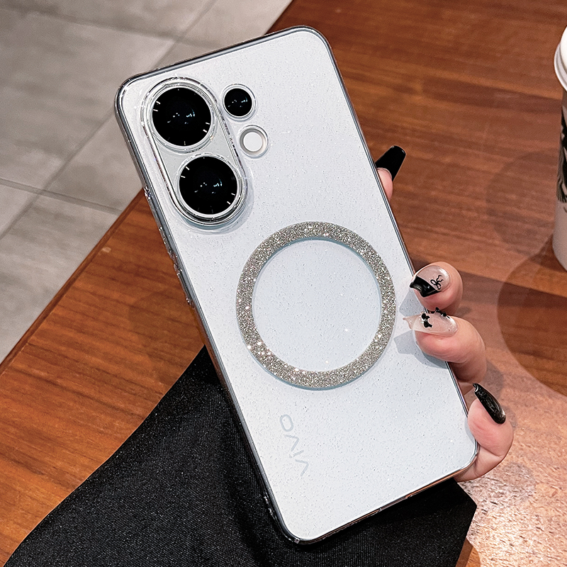 一年包换新款透明闪粉磁吸壳