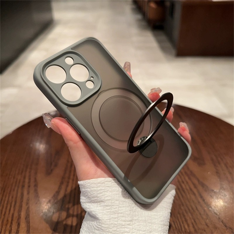 360°支点壳适用iPhone14promax手机壳苹果15pro新款透明自带支架的14全包防摔13磁吸plus手机套女高级感潮牌