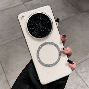 几何魔方适用oppofindx8ultra手机壳磁吸新款透明闪粉x8s+女神超火爆款x7全包防摔oppo高级感pro女款超薄硬壳