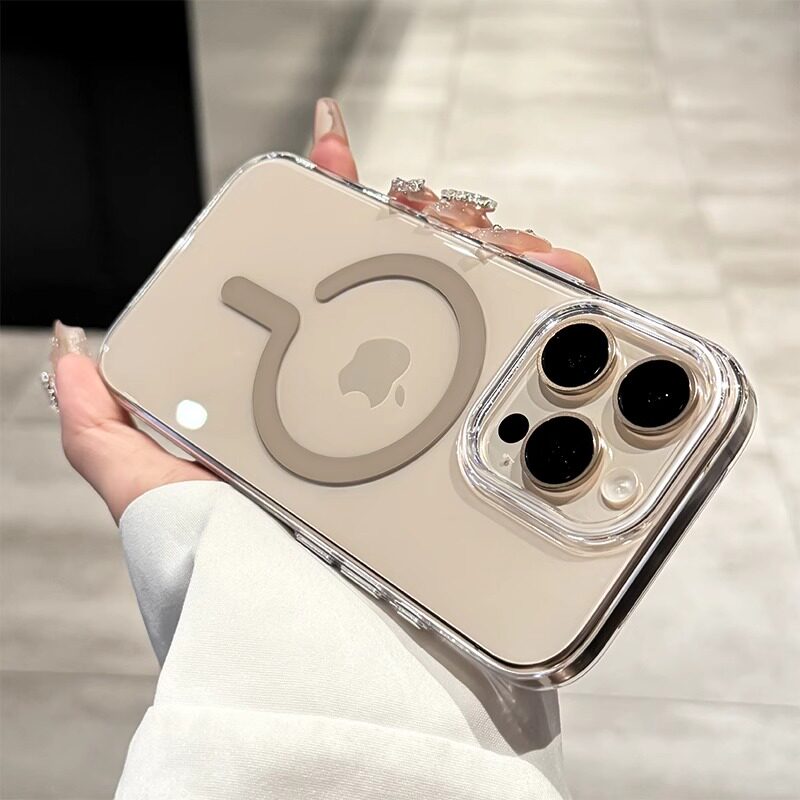 适用苹果16promax手机壳新款iphone16透明Magsafe磁吸15pro全包防摔14pro透明13的高级感ip15男女款超薄硬壳