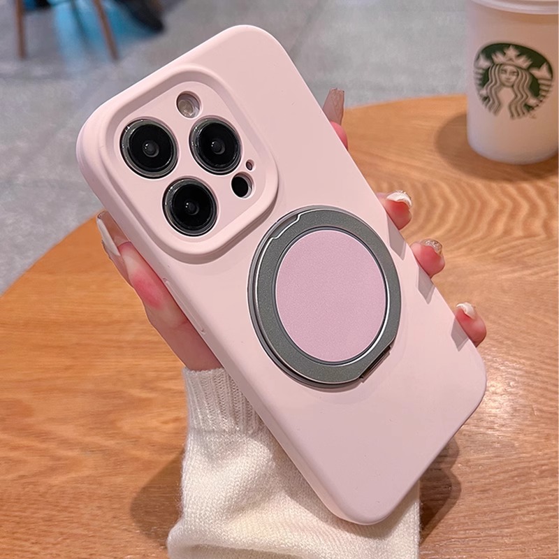 适用iphone16手机壳原创真液态硅胶旋转解压声苹果15promax支架壳14plus磁吸充电13镜头全包防摔12高级感软壳