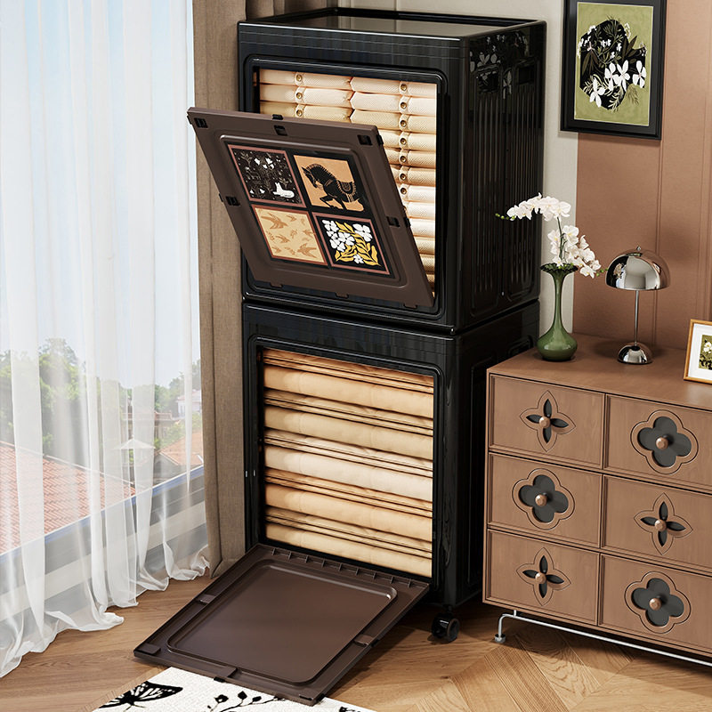 衣服中古风收纳箱大容量翻盖整理箱折叠储物箱衣服被子复古收纳柜,收纳整理,吸尘器收纳架/盒/袋,淘宝优惠券,粉丝福利购,淘宝优惠卷