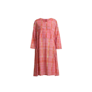 【奇趣格纹】宽画纯棉睡裙女款秋季高级感宽松长袖孕妇睡衣中长款