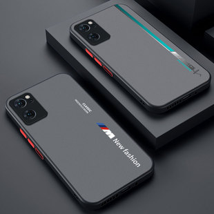 保护套超薄简约新潮流 适用OPPOReno7手机壳防摔肤感撞色磨砂Reno7Pro防指纹半透创意全包Reno7SE男女2023新款