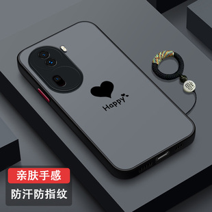 适用OPPOReno11手机壳全包防摔硅胶Reno11pro男女新款磨砂亲肤reno11防指纹超薄散热透明PJH110个性简约爱心