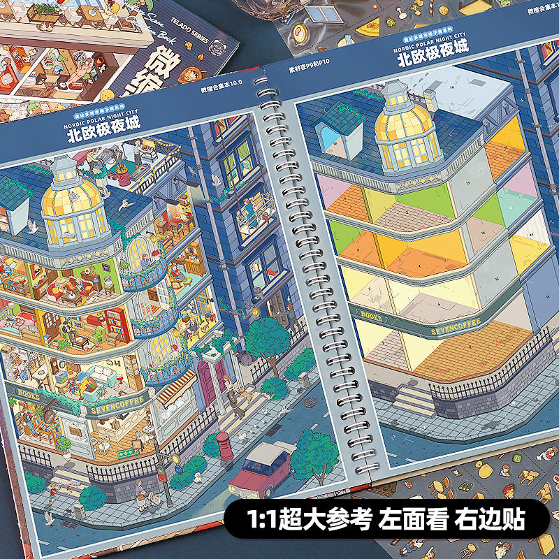 安静说书叔提拉多10.0升级工艺城市格子间系列微缩场景合集本3D图片