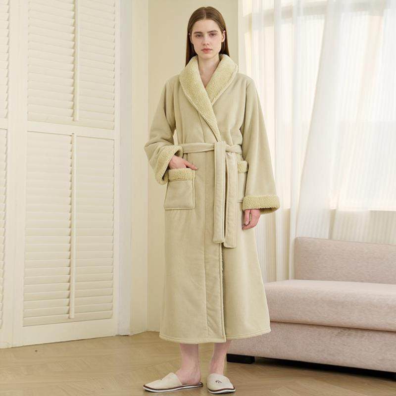 冬季洗完澡穿的浴袍睡衣睡袍式浴袍外穿保暖成人浴袍长款搞怪超柔