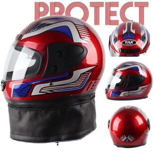 摩托车头盔全盔男带围脖冬季头盔围脖超轻安全帽包头拆卸女式电瓶